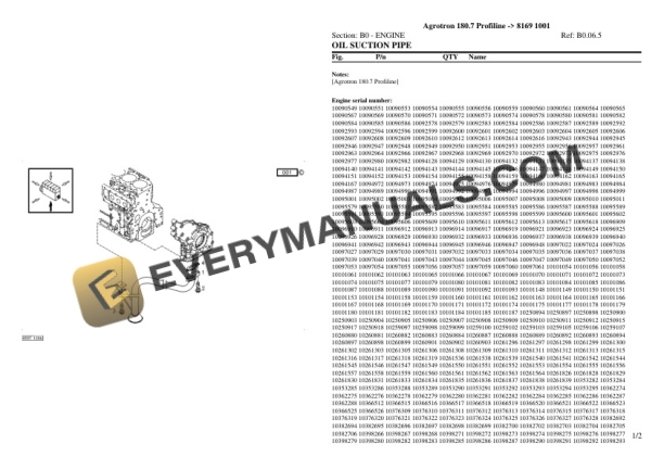 Deutz-Fahr Agrotron 180.7 Profiline (8169 1001) Tractor Parts Catalog PDF 4 Deutz-Fahr Agrotron 180.7 Profiline (8169 1001) Tractor Parts Catalog PDF - Image 2