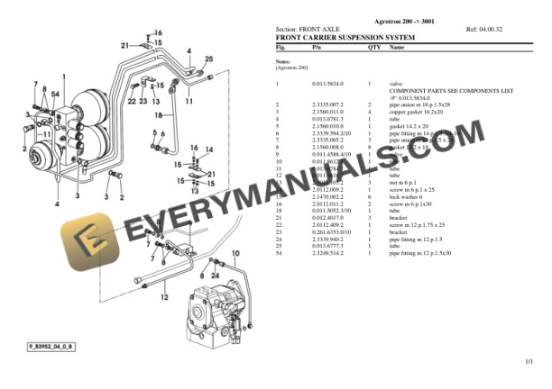 Deutz-Fahr Agrotron 200 (3001) Tractor Parts Catalog PDF 5 Deutz-Fahr Agrotron 200 (3001) Tractor Parts Catalog PDF - Image 3