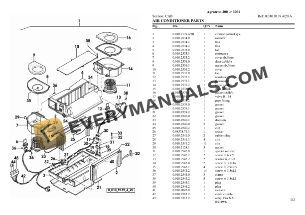 Deutz-Fahr Agrotron 200 (3001) Tractor Parts Catalog PDF 7 Deutz-Fahr Agrotron 200 (3001) Tractor Parts Catalog PDF - Image 5