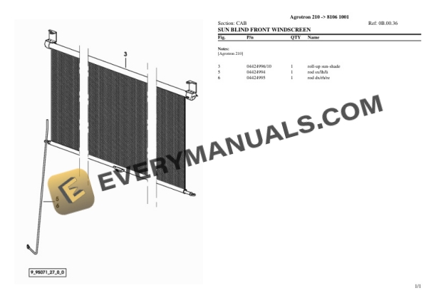 Deutz-Fahr Agrotron 210 (8106 1001) Tractor Parts Catalog PDF 7 Deutz-Fahr Agrotron 210 (8106 1001) Tractor Parts Catalog PDF - Image 5