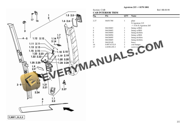 Deutz-Fahr Agrotron 215 (8170 1001) Tractor Parts Catalog PDF 7 Deutz-Fahr Agrotron 215 (8170 1001) Tractor Parts Catalog PDF - Image 5