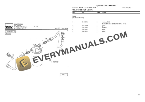 Deutz-Fahr Agrotron 4.80 (8003 8004) Tractor Parts Catalog PDF 5 Deutz-Fahr Agrotron 4.80 (8003 8004) Tractor Parts Catalog PDF - Image 3