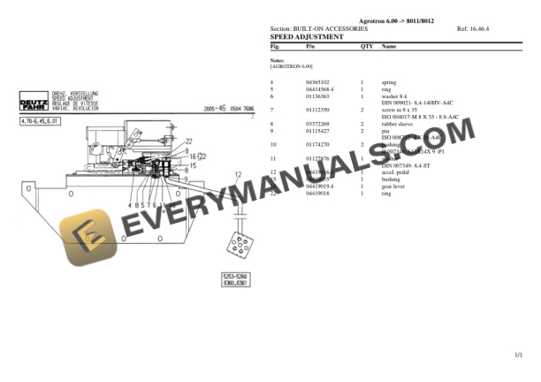 Deutz-Fahr Agrotron 6.00 (8011 8012) Tractor Parts Catalog PDF 6 Deutz-Fahr Agrotron 6.00 (8011 8012) Tractor Parts Catalog PDF - Image 4