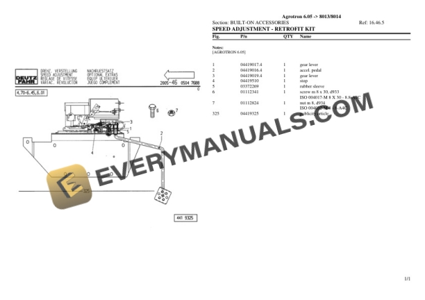 Deutz-Fahr Agrotron 6.05 (8013 8014) Tractor Parts Catalog PDF 6 Deutz-Fahr Agrotron 6.05 (8013 8014) Tractor Parts Catalog PDF - Image 4
