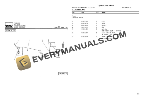 Deutz-Fahr Agrotron 6.45 (8020) Tractor Parts Catalog PDF 5 Deutz-Fahr Agrotron 6.45 (8020) Tractor Parts Catalog PDF - Image 3