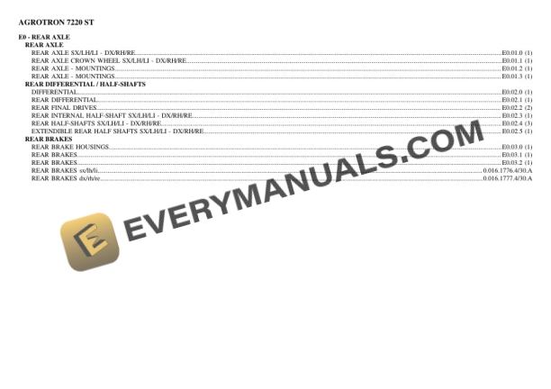 Deutz-Fahr AGROTRON 7220 ST Tractor Parts Catalog PDF 4 Deutz-Fahr AGROTRON 7220 ST Tractor Parts Catalog PDF - Image 2