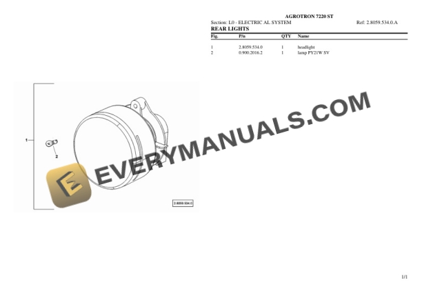 Deutz-Fahr AGROTRON 7220 ST Tractor Parts Catalog PDF 7 Deutz-Fahr AGROTRON 7220 ST Tractor Parts Catalog PDF - Image 5