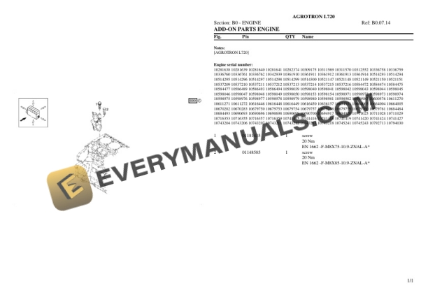 Deutz-Fahr AGROTRON L720 Tractor Parts Catalog PDF 4 Deutz-Fahr AGROTRON L720 Tractor Parts Catalog PDF - Image 2