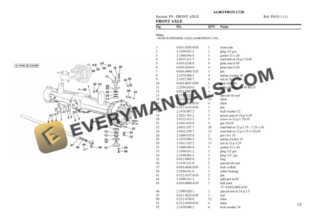 Deutz-Fahr AGROTRON L720 Tractor Parts Catalog PDF 5 Deutz-Fahr AGROTRON L720 Tractor Parts Catalog PDF - Image 3