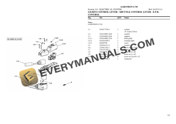 Deutz-Fahr AGROTRON L730 Tractor Parts Catalog PDF 7 Deutz-Fahr AGROTRON L730 Tractor Parts Catalog PDF - Image 5
