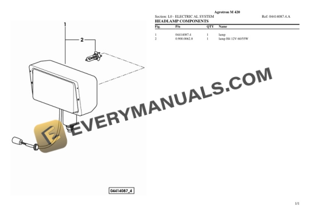 Deutz-Fahr Agrotron M 420 Tractor Parts Catalog PDF 7 Deutz-Fahr Agrotron M 420 Tractor Parts Catalog PDF - Image 5