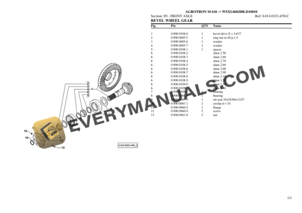 Deutz-Fahr AGROTRON M 610 (WSXL860200LD10010) Tractor Parts Catalog PDF 4 Deutz-Fahr AGROTRON M 610 (WSXL860200LD10010) Tractor Parts Catalog PDF - Image 2