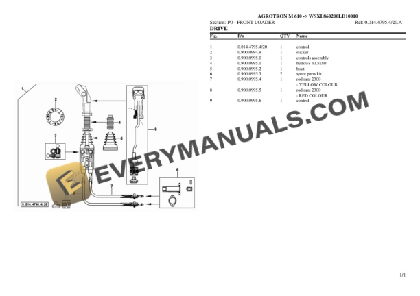 Deutz-Fahr AGROTRON M 610 (WSXL860200LD10010) Tractor Parts Catalog PDF 7 Deutz-Fahr AGROTRON M 610 (WSXL860200LD10010) Tractor Parts Catalog PDF - Image 5