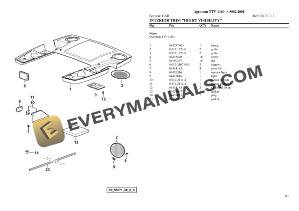 Deutz-Fahr Agrotron TTV-1160 (8062 2001) Tractor Parts Catalog PDF 7 Deutz-Fahr Agrotron TTV-1160 (8062 2001) Tractor Parts Catalog PDF - Image 5