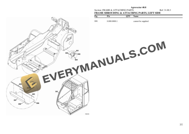 Deutz-Fahr Agrovector 40.8 Tractor Parts Catalog PDF-2