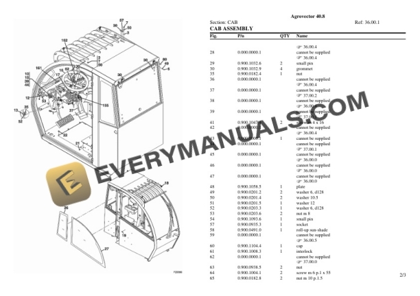 Deutz-Fahr Agrovector 40.8 Tractor Parts Catalog PDF-4