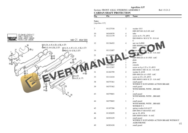 Deutz-Fahr AgroXtra 3.57 Tractor Parts Catalog PDF 6 Deutz-Fahr AgroXtra 3.57 Tractor Parts Catalog PDF - Image 4