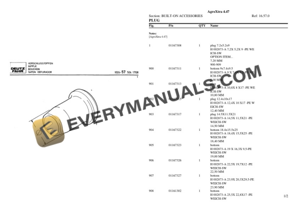 Deutz-Fahr AgroXtra 4.47 Tractor Parts Catalog PDF 7 Deutz-Fahr AgroXtra 4.47 Tractor Parts Catalog PDF - Image 5