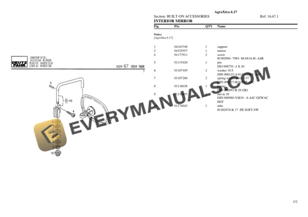 Deutz-Fahr AgroXtra 6.17 Tractor Parts Catalog PDF 7 Deutz-Fahr AgroXtra 6.17 Tractor Parts Catalog PDF - Image 5