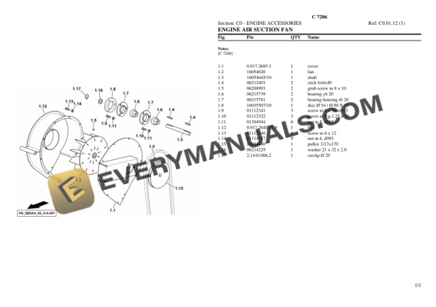 Deutz-Fahr C 7206 Tractor Parts Catalog PDF 4 Deutz-Fahr C 7206 Tractor Parts Catalog PDF - Image 2