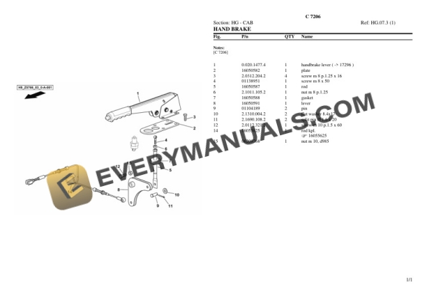 Deutz-Fahr C 7206 Tractor Parts Catalog PDF 6 Deutz-Fahr C 7206 Tractor Parts Catalog PDF - Image 4