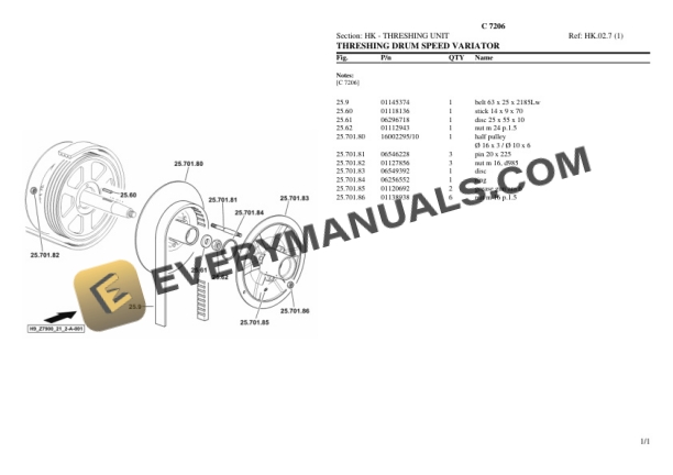 Deutz-Fahr C 7206 Tractor Parts Catalog PDF 7 Deutz-Fahr C 7206 Tractor Parts Catalog PDF - Image 5