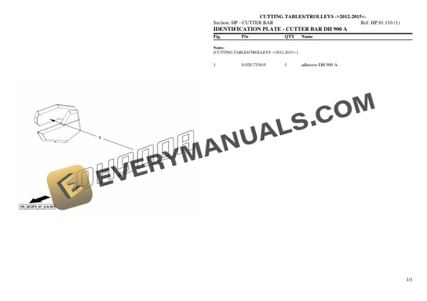 Deutz-Fahr CUTTING TABLES TROLLEYS (2012-2015) Tractor Parts Catalog PDF-4