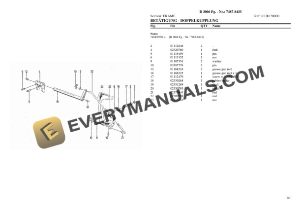 Deutz-Fahr D 3006 (7487-8433) Tractor Parts Catalog PDF-5