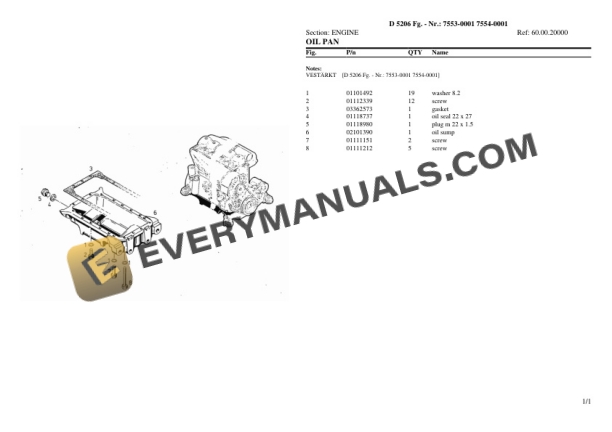 Deutz-Fahr D 5206 (7553-0001 7554-0001) Tractor Parts Catalog PDF-2