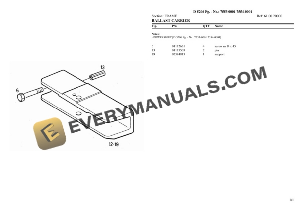 Deutz-Fahr D 5206 (7553-0001 7554-0001) Tractor Parts Catalog PDF-4