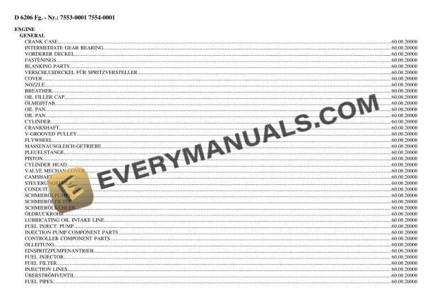 deutz fahr d 6206 7553 0001 7554 0001 tractor parts catalog pdf 1