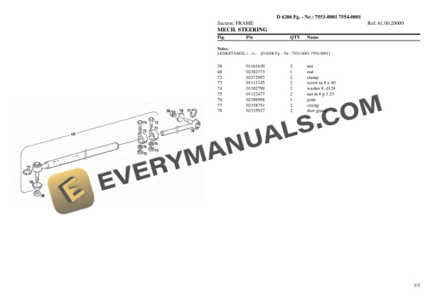 Deutz-Fahr D 6206 (7553-0001 7554-0001) Tractor Parts Catalog PDF-4