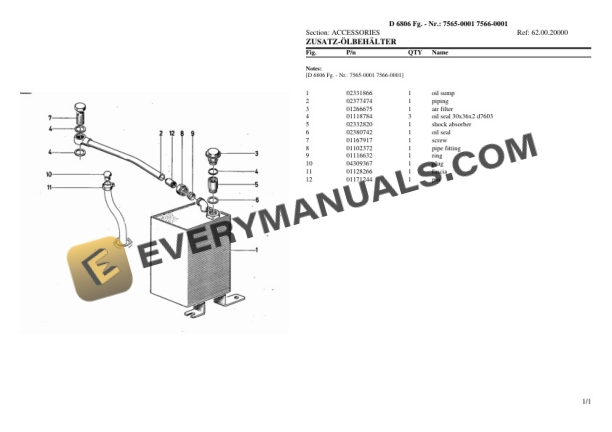 Deutz-Fahr D 6806 (7565-0001 7566-0001) Tractor Parts Catalog PDF-5