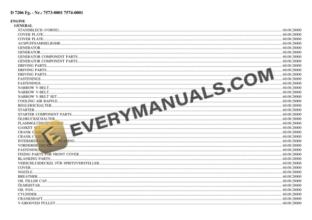 deutz fahr d 7206 7573 0001 7574 0001 tractor parts catalog pdf 1