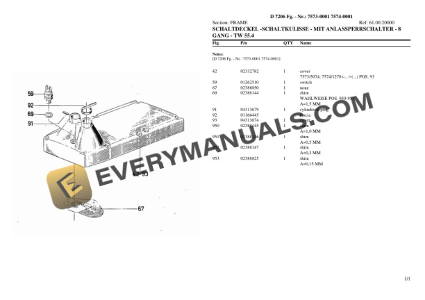 Deutz-Fahr D 7206 (7573-0001 7574-0001) Tractor Parts Catalog PDF-3