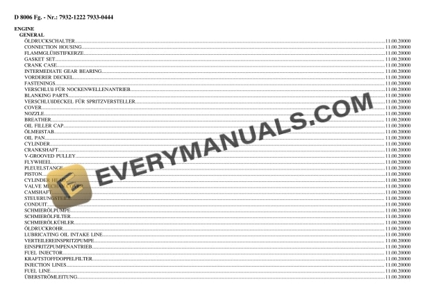 deutz fahr d 8006 7932 1222 7933 0444 tractor parts catalog pdf 1