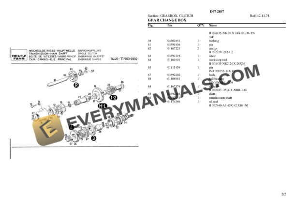 Deutz-Fahr D07 2807 Tractor Parts Catalog PDF-3