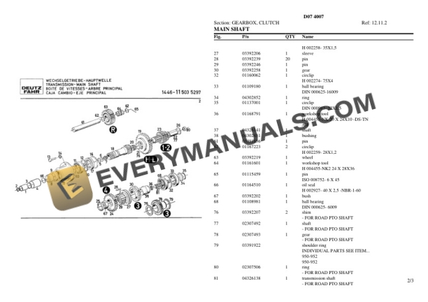 Deutz-Fahr D07 4007 Tractor Parts Catalog PDF 5 Deutz-Fahr D07 4007 Tractor Parts Catalog PDF - Image 3