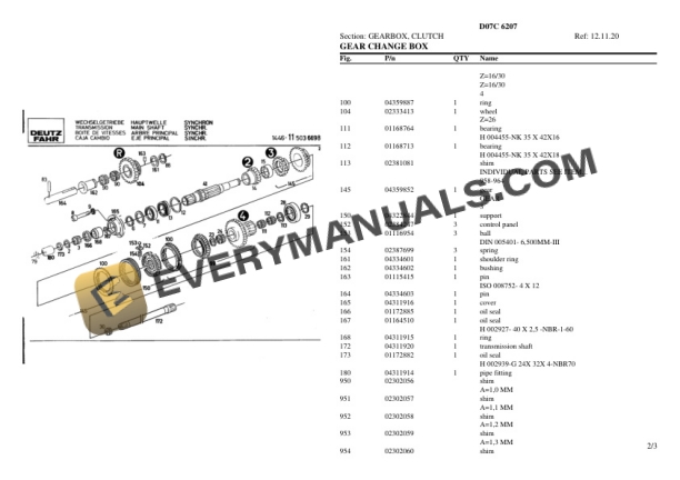 Deutz-Fahr D07C 6207 Tractor Parts Catalog PDF 5 Deutz-Fahr D07C 6207 Tractor Parts Catalog PDF - Image 3