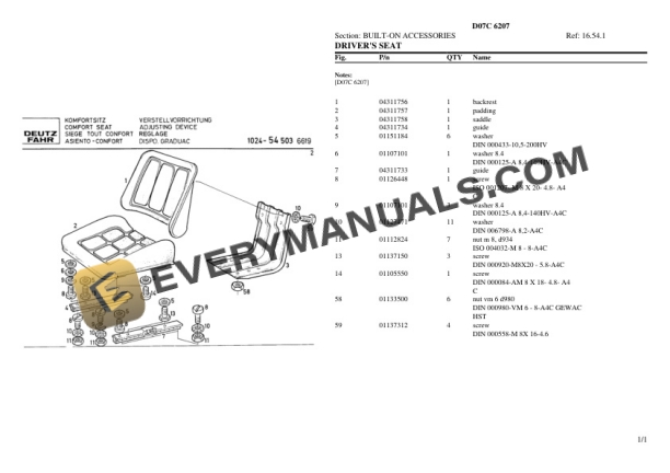 Deutz-Fahr D07C 6207 Tractor Parts Catalog PDF 7 Deutz-Fahr D07C 6207 Tractor Parts Catalog PDF - Image 5