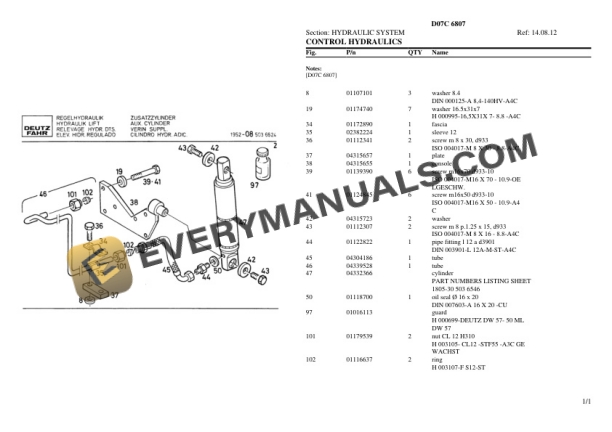 Deutz-Fahr D07C 6807 Tractor Parts Catalog PDF 6 Deutz-Fahr D07C 6807 Tractor Parts Catalog PDF - Image 4