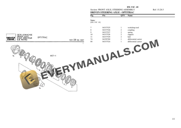 Deutz-Fahr DX 3 SC .10 Tractor Parts Catalog PDF 6 Deutz-Fahr DX 3 SC .10 Tractor Parts Catalog PDF - Image 4