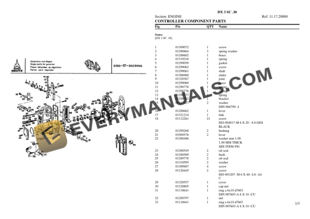 Deutz-Fahr DX 3 SC .30 Tractor Parts Catalog PDF 4 Deutz-Fahr DX 3 SC .30 Tractor Parts Catalog PDF - Image 2