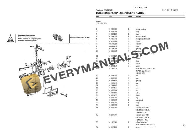 Deutz-Fahr DX 3 SC .50 Tractor Parts Catalog PDF 4 Deutz-Fahr DX 3 SC .50 Tractor Parts Catalog PDF - Image 2