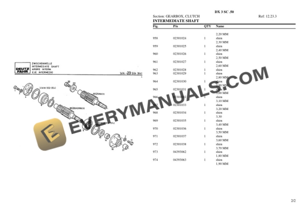 Deutz-Fahr DX 3 SC .50 Tractor Parts Catalog PDF 5 Deutz-Fahr DX 3 SC .50 Tractor Parts Catalog PDF - Image 3