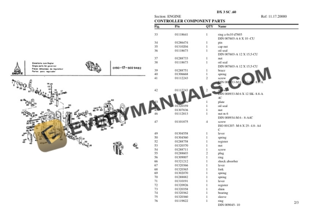Deutz-Fahr DX 3 SC .60 Tractor Parts Catalog PDF 4 Deutz-Fahr DX 3 SC .60 Tractor Parts Catalog PDF - Image 2