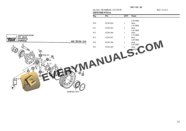 Deutz-Fahr DX 3 SC .65 Tractor Parts Catalog PDF 5 Deutz-Fahr DX 3 SC .65 Tractor Parts Catalog PDF - Image 3