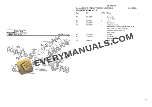 Deutz-Fahr DX 3 SC .65 Tractor Parts Catalog PDF 6 Deutz-Fahr DX 3 SC .65 Tractor Parts Catalog PDF - Image 4