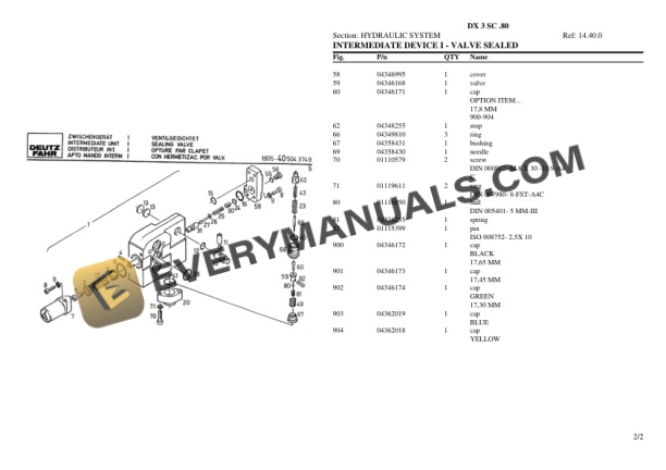 Deutz-Fahr DX 3 SC .80 Tractor Parts Catalog PDF 6 Deutz-Fahr DX 3 SC .80 Tractor Parts Catalog PDF - Image 4