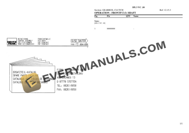 Deutz-Fahr DX 3 VC .10 Tractor Parts Catalog PDF 5 Deutz-Fahr DX 3 VC .10 Tractor Parts Catalog PDF - Image 3
